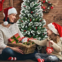 MARA Kunstkerstboom - Rode Bessen - Sneeuw - Denneboom - Metalen Standaard - Pvc - 210 Cm Shop