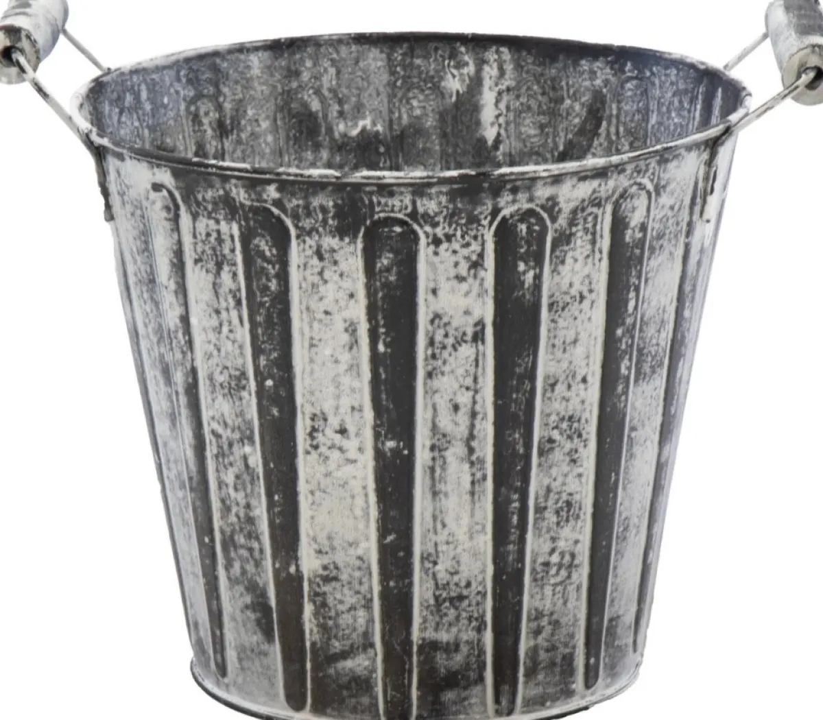 Mega Collections Kerststukjes> Kerststukje/Kerstbakje - 4X - Zink - Antraciet/ D13 X H12 Cm