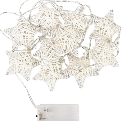 Meisterhome 10 Led Papieren Sterren - Kerst Winterverlichting Sfeerverlichting Decoratie - Breng Warmte En Sfeer In Huis Tijdens De Koude Wintermaanden Store