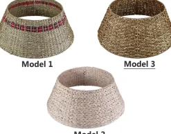 Meisterhome Kerstboomring Kraag Kerstboomrok - H23 X O60 Cm - Zeegras - Naturel Bruin 3 Elementen Flash Sale