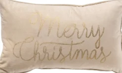 Merkloos Kerstkussens>Merry Christmas - Sierkussen 30X50 Kerst Decoratie - Velvet