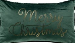 Merkloos Kerstkussens>Merry Christmas - Sierkussen 30X50 Kerst Decoratie - Velvet