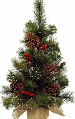 Everlands Mini Kerstboom 45 Cm - Met Decoratie En Verlichting Helder 300Cm -40 Leds Hot