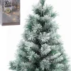 Merkloos Mini Kerstboom Met Sneeuw 60 Cm In Jute Zak Inclusief 50 Warm Witte Lampjes - Mini Kerstbomen Met Verlichting Store
