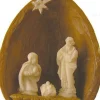 Merkloos Kerststallen>Mini Kerstgroep / Kribbe In Notendop