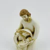 Merkloos Kerststallen>Mini Kribbe / Kerstgroep , 3 X 2.5 X 7 Cm/ Massief Polystone Beeldje