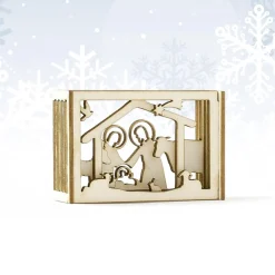 sign my sign Kerststallen></noscript>Miniatuur Kerststal- Kerstdecoratie - Kerstcadeau - Lasergesneden