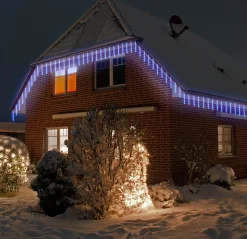 Monzana Ijspegelverlichting 480 Led - 360Cm - Blauw New