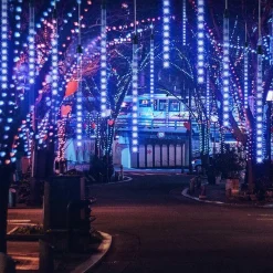 Monzana Ijspegelverlichting 480 Led - 360Cm - Blauw New