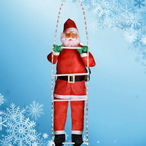Monzana Kerstbeelden> Led Kerstman 90Cm - Binnen/Buiten – Incl. Afstandsbediening