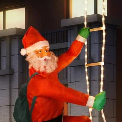 Monzana Kerstbeelden></noscript> Led Kerstman 90Cm - Binnen/Buiten – Incl. Afstandsbediening