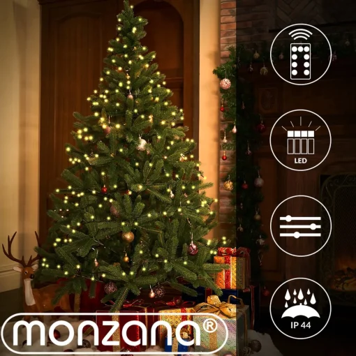 Monzana Lichtsnoer 200 Leds – Afstandsbediening Timer – Warm Wit Cheap