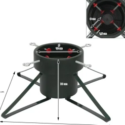 Nampook - Kerstboomstandaard - Groot - Voor Bomen Tot 2,5 Meter - Waterreservoir - Groen Fashion