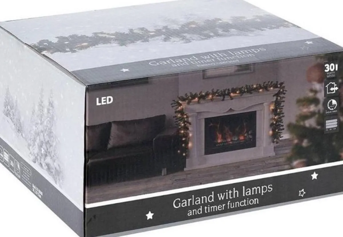 Home and Styling Guirlandes>Nampook Guirlande - Inclusief 30 Led Lampjes - 270Cm