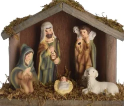 Nampook Kerststallen> Kerststal - 5 Figuren - Kersttafereel