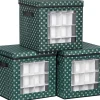 Nancyu0027s Nancy's Buckley Kerst Opbergdozen - Opbergdoos - Opvouwbaar - 3 Stuks - Groen - 30,5 X 30,5 X 30,5 Cm Cheap