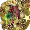 * Kerstkransen>Natuurlijke Decoratie Kerstmis Gouden Decoratie Adventskrans / Kerstkrans Adventsstuk Potpourri