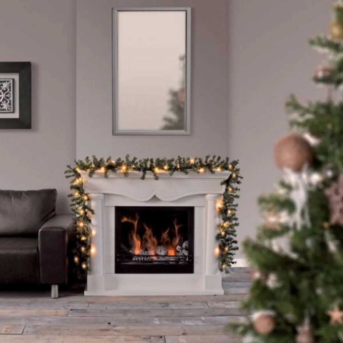 Oneiro Guirlandes>'s Luxe Guirlande Met 30 Led - Warm Wit - 2.70 Meter - Met Timer - Op Batterij - Kerst – Guirlande - Feestdagen - Winter - Verlichting - Binnen - Buiten – Sfeer