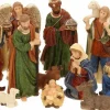 Oneiro Kerststallen>'s Luxe Kerststal Figuren 11-Delig - Kerst – Kerststal - Feestdagen - Winter - Verlichting - Binnen - Buiten – Sfeer