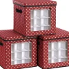 MeubelGigant Opbergdozen Voor Kerstballen - Set Van 3 - Vouwdozen - 64 Kleine Vakken Per Doos Discount