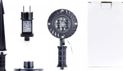 Orion Store - Kerstverlichting Voor Buiten - Kerst Sneeuwval Projector - Outdoor Kerst Projector - Outdoor Sneeuwvlok Projectie Verlichting - Projector Verlichting – Kerstmis Projector - Feestdagen Projector Lichten - Energieklasse A - Black Friday Store