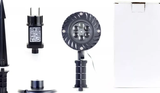 Orion Store - Kerstverlichting Voor Buiten - Kerst Sneeuwval Projector - Outdoor Kerst Projector - Outdoor Sneeuwvlok Projectie Verlichting - Projector Verlichting – Kerstmis Projector - Feestdagen Projector Lichten - Energieklasse A - Black Friday Store