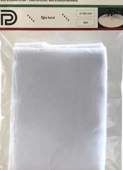 PD ® - Kerstboomring - Kerstboomrok Wit - 100 Cm - Kerstboomkleed - Kerstboom Huls - Rond - Kerst Discount