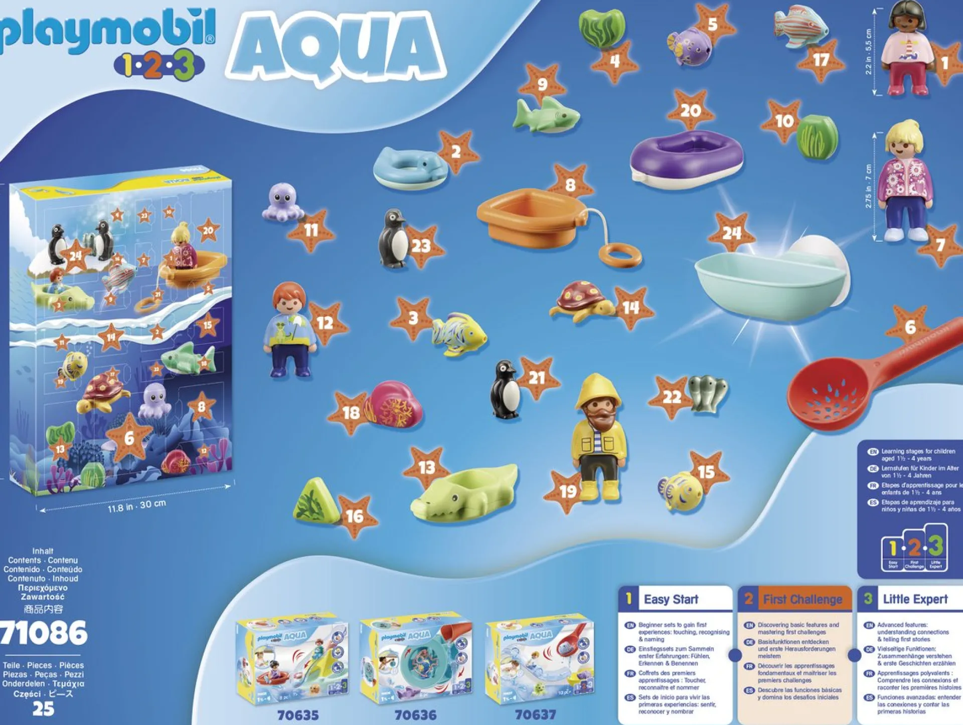 PLAYMOBIL 1.2.3 Aqua Adventskalender 2023 Badplezier - 71086 Store