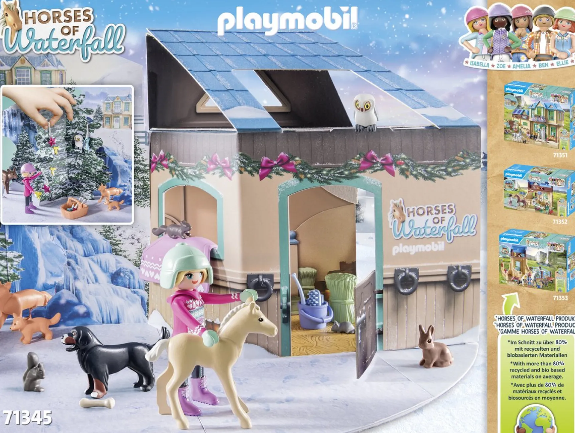 PLAYMOBIL Horses Of Waterfall Adventskalender 2023 Kerst Sleerit - 71345 Online