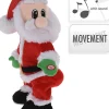 Nampook Pluche Bewegende Kerstman - Met Geluid - 38 X 14Cm - Inclusief Batterijen Store