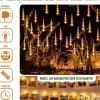 Polo Norte Pn - Led Verlichting Meteor Vallende Regen - 8 Buizen 30Cm - Warm Wit - Gratis Led Foto Knijpers Online