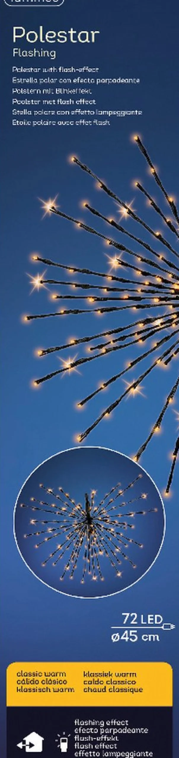 Lumineo Poolster Kerstverlichting Met 72 Led Lampjes - O 45 Cm - Ook Geschikt Voor Buiten - Lichtkleur: Warm Wit - Met Stekker -Kerstdecoratie Online