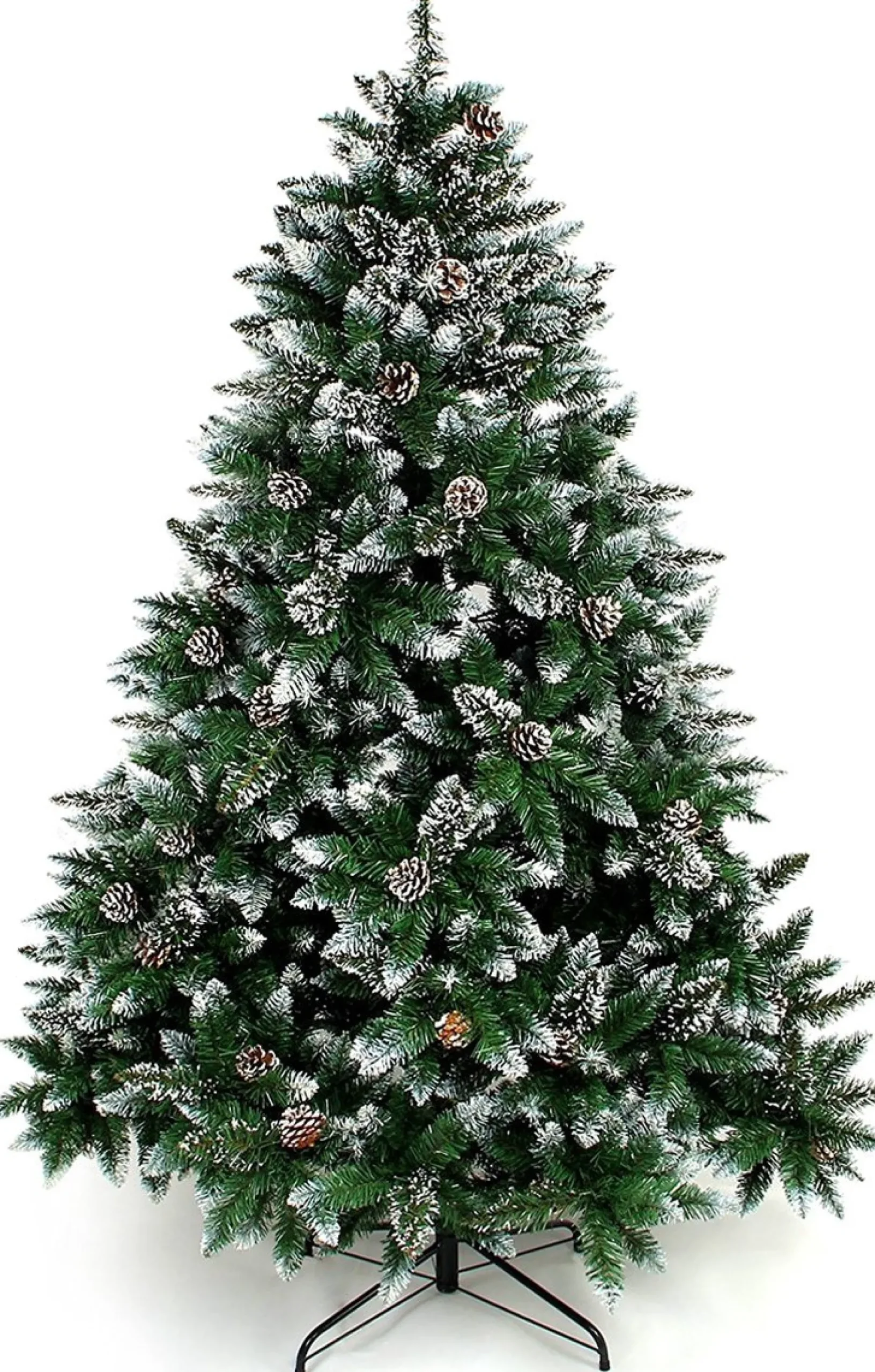 Nature Originals Prachtig Volle Kerstboom - Kunstkerstboom - Sneeuw - Dennen - Gemakkelijk Opzetbaar - Stevig Onderstel - Met Sneeuw En Dennen - Dennenboom - Dennenappels - Besneeuwde Takken - Verschillende Maten - Sfeer Maker - Duurzaam - 210 Cm Outlet