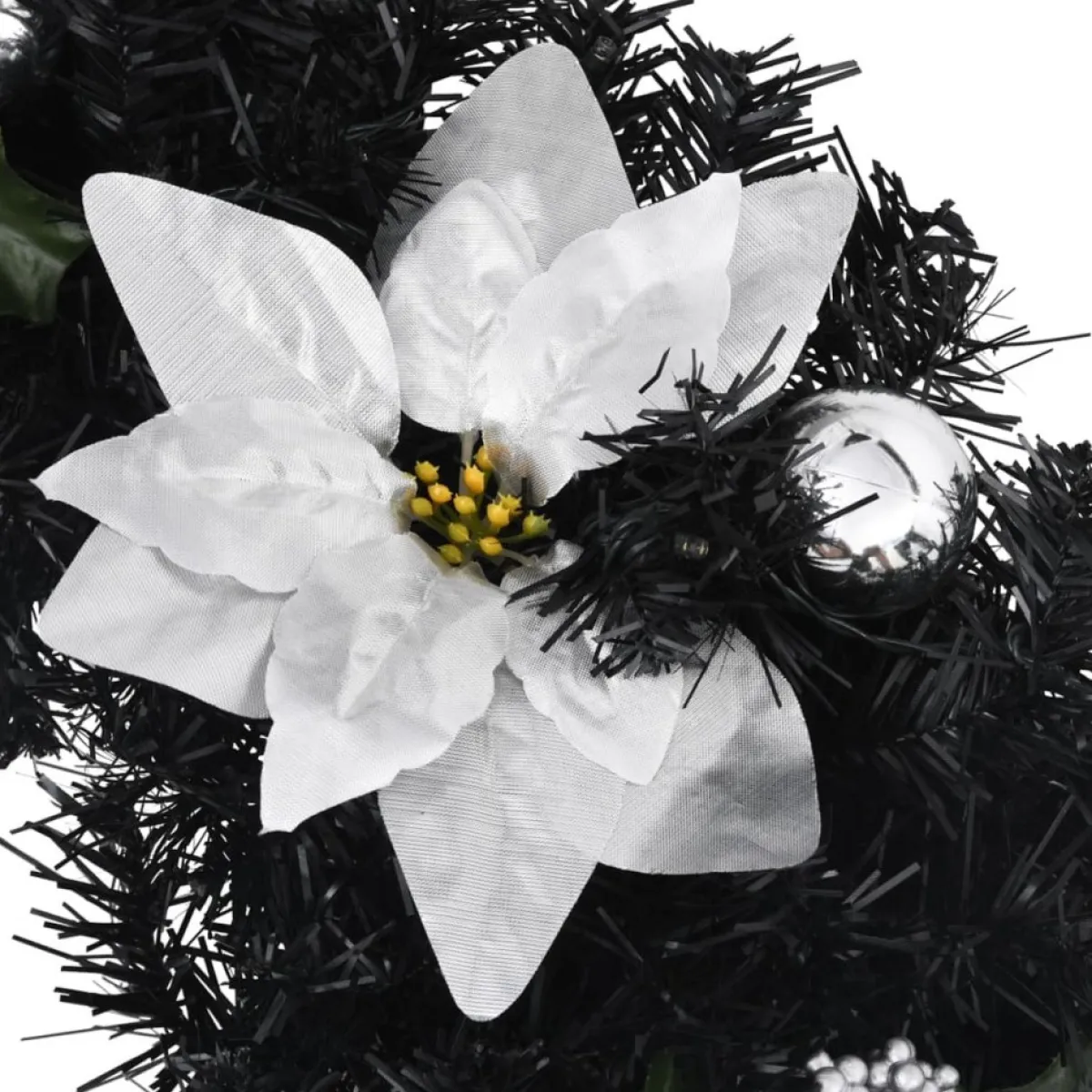 Prolenta Premium Guirlandes> - Kerstboog Met Led-Lampjes 90 Cm Pvc Zwart