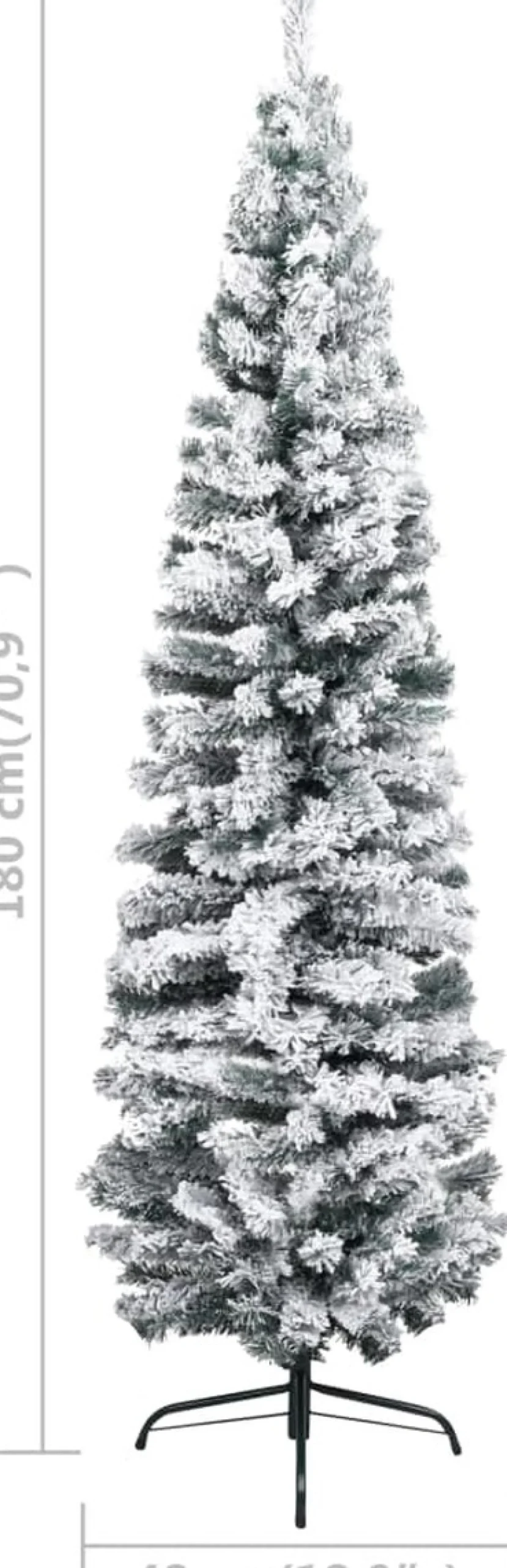 ForYou Prolenta Premium - Kerstboom Met Led's En Sneeuwvlokken Smal 180 Cm Pvc Groen Online