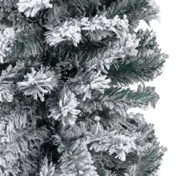 ForYou Prolenta Premium - Kerstboom Met Led's En Sneeuwvlokken Smal 180 Cm Pvc Groen Online