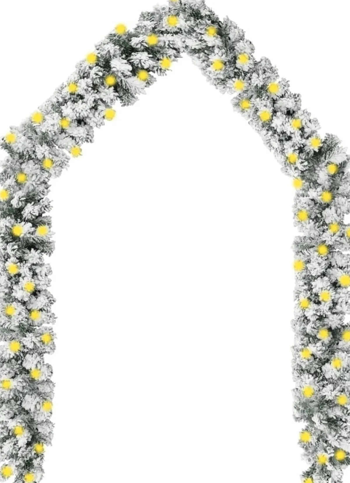 ForYou Guirlandes>Prolenta Premium - Kerstslinger Met Led's En Sneeuwvlokken 10 M Pvc Groen