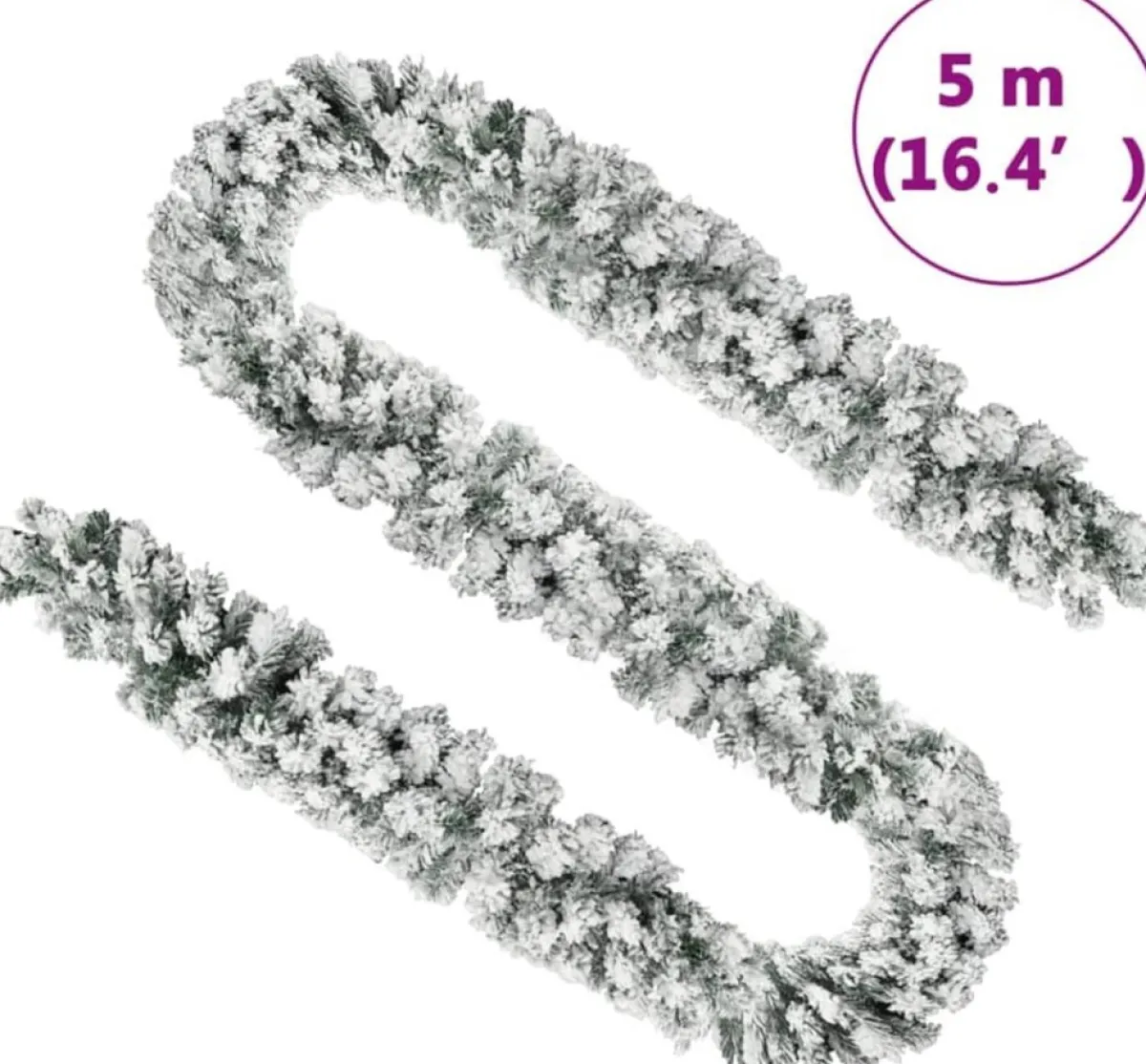 ForYou Guirlandes>Prolenta Premium - Kerstslinger Met Led's En Sneeuwvlokken 5 M Pvc Groen