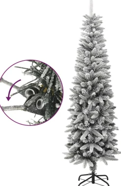 ForYou Prolenta Premium - Kunstkerstboom Met Sneeuw Smal 180 Cm Pvc En Pe Cheap