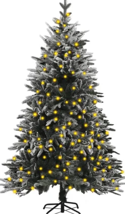 ForYou Prolenta Premium - Kunstkerstboom Met Led's En Sneeuw 120 Cm Pvc En Pe Fashion