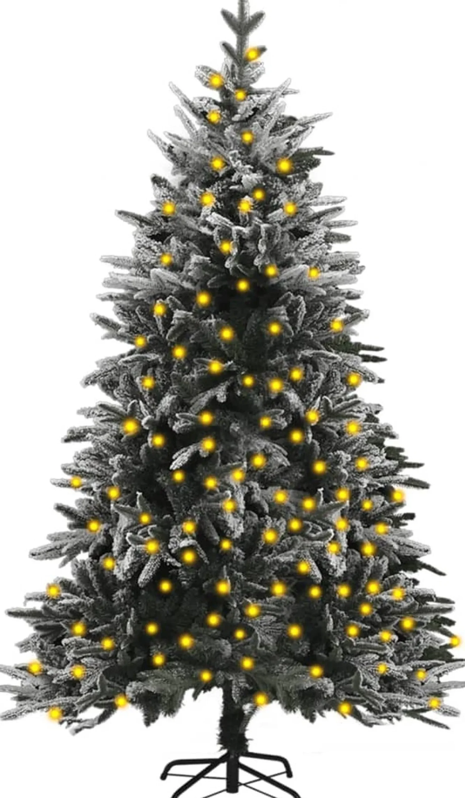 ForYou Prolenta Premium - Kunstkerstboom Met Led's En Sneeuw 120 Cm Pvc En Pe Fashion