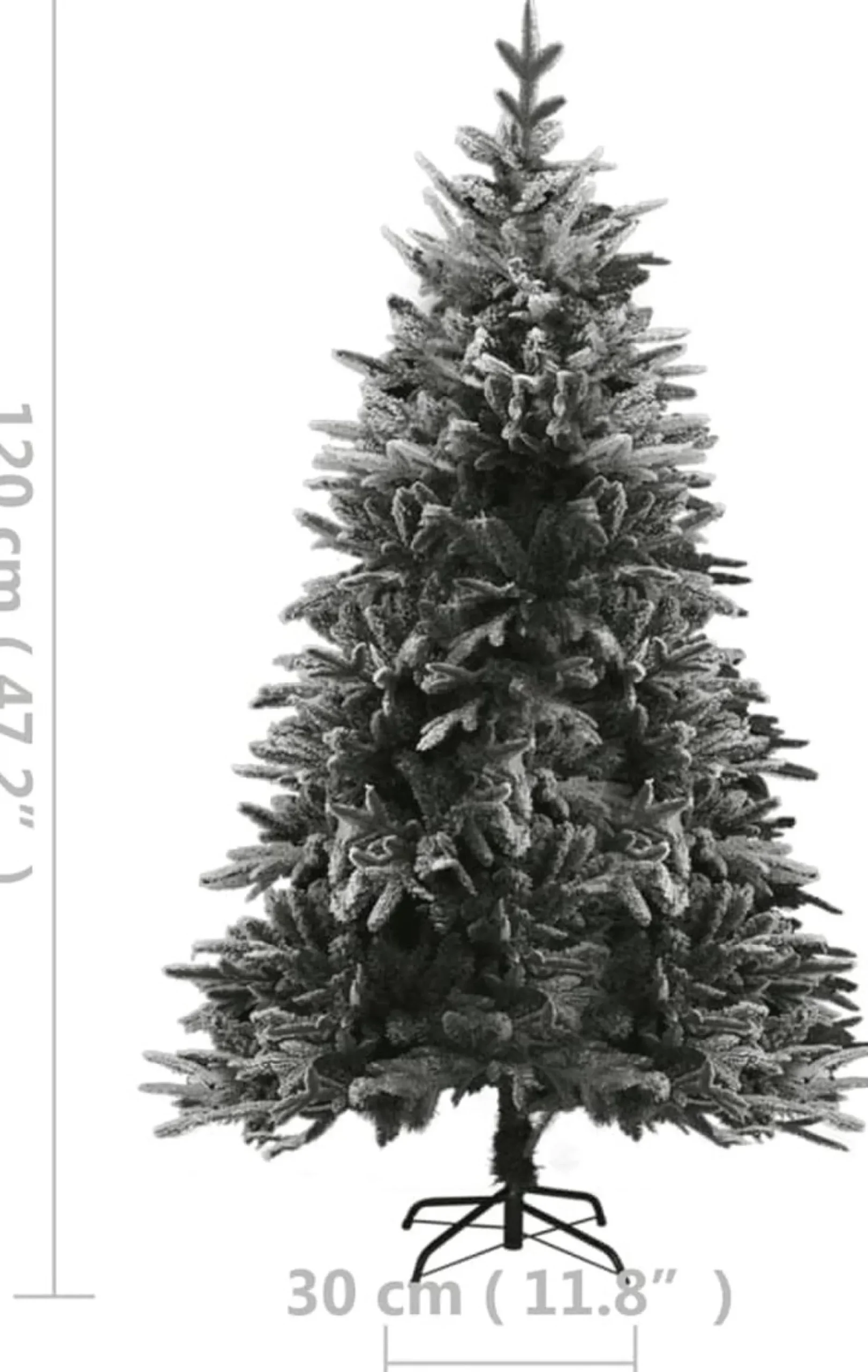 ForYou Prolenta Premium - Kunstkerstboom Met Led's En Sneeuw 120 Cm Pvc En Pe Fashion