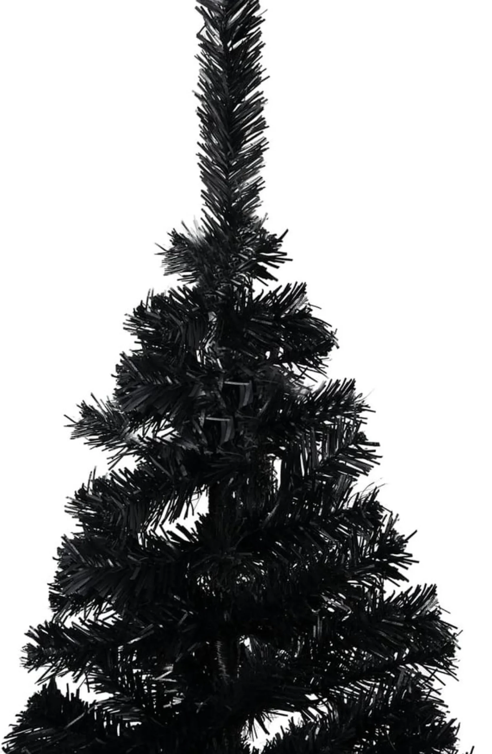 ForYou Prolenta Premium - Kunstkerstboom Met Led's En Standaard 120 Cm Pvc Zwart Outlet