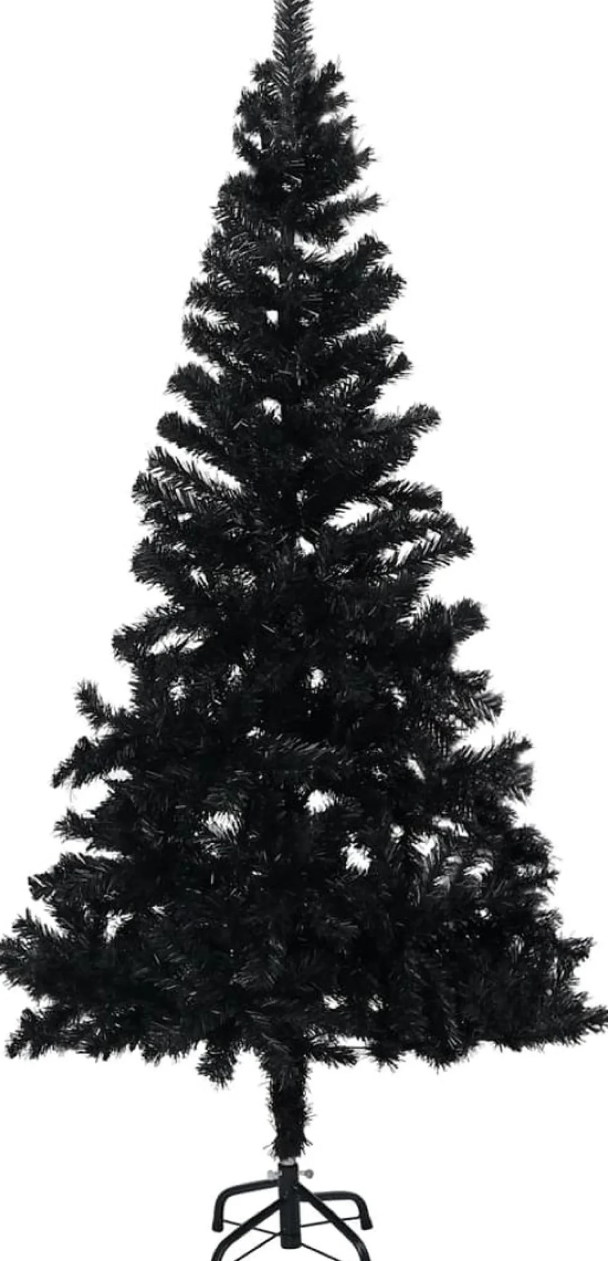 ForYou Prolenta Premium - Kunstkerstboom Met Led's En Standaard 120 Cm Pvc Zwart Outlet