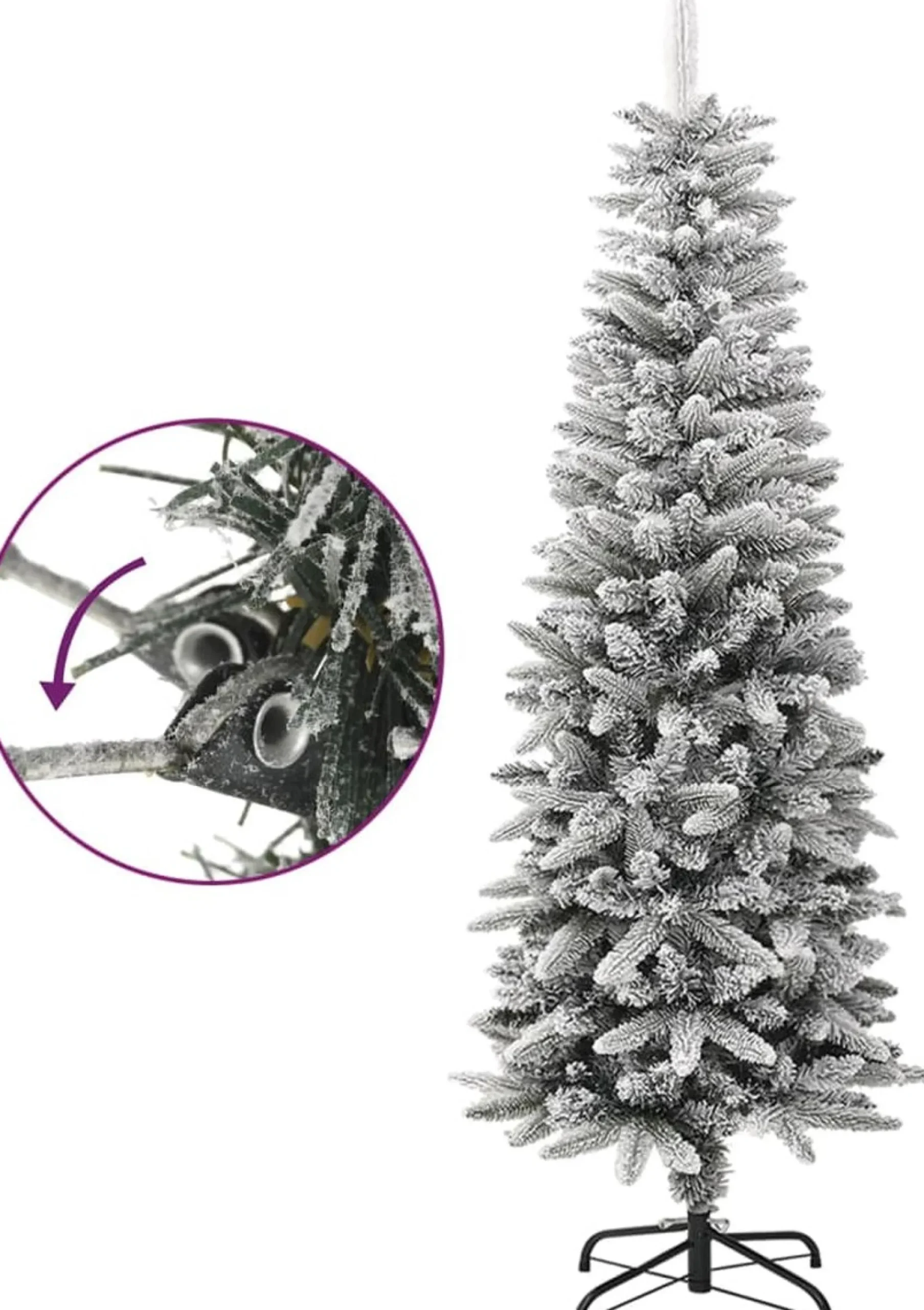 ForYou Prolenta Premium - Kunstkerstboom Met Sneeuw Smal 150 Cm Pvc En Pe Best Sale