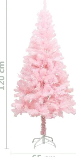 ForYou Prolenta Premium - Kunstkerstboom Met Standaard 120 Cm Pvc Roze Flash Sale