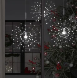 Prolenta Premium Kerststukjes> 2 St Kerstverlichting Vuurwerk 280 Led's Buiten 20 Cm Koudwit