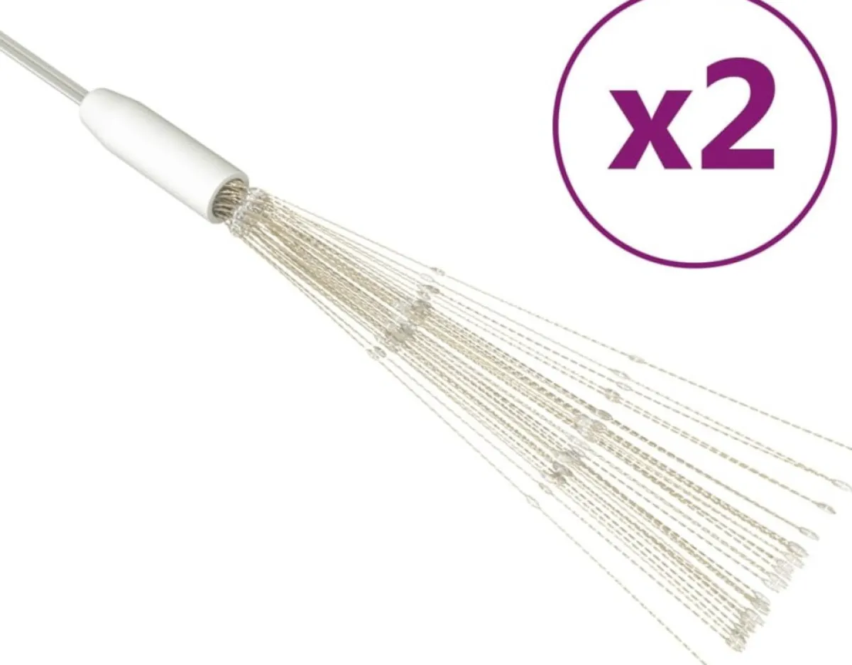 Prolenta Premium Kerststukjes> 2 St Kerstverlichting Vuurwerk 280 Led's Buiten 20 Cm Koudwit