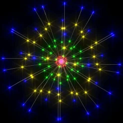 Prolenta Premium Kerststukjes> 4 St Kerstverlichting Vuurwerk 560 Led's 20 Cm Meerkleurig