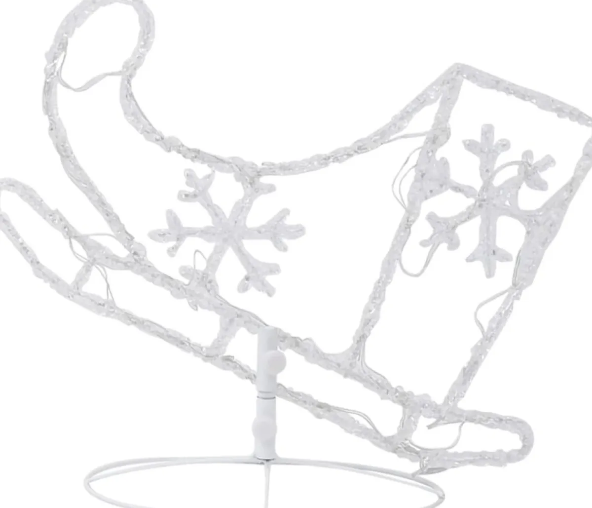 Prolenta Premium Kerststukjes> Kerstdecoratie Rendieren En Slee 260X21X87 Cm Acryl Warmwit